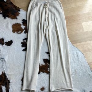 Extreme Cashmere white lounge pants (o/s)